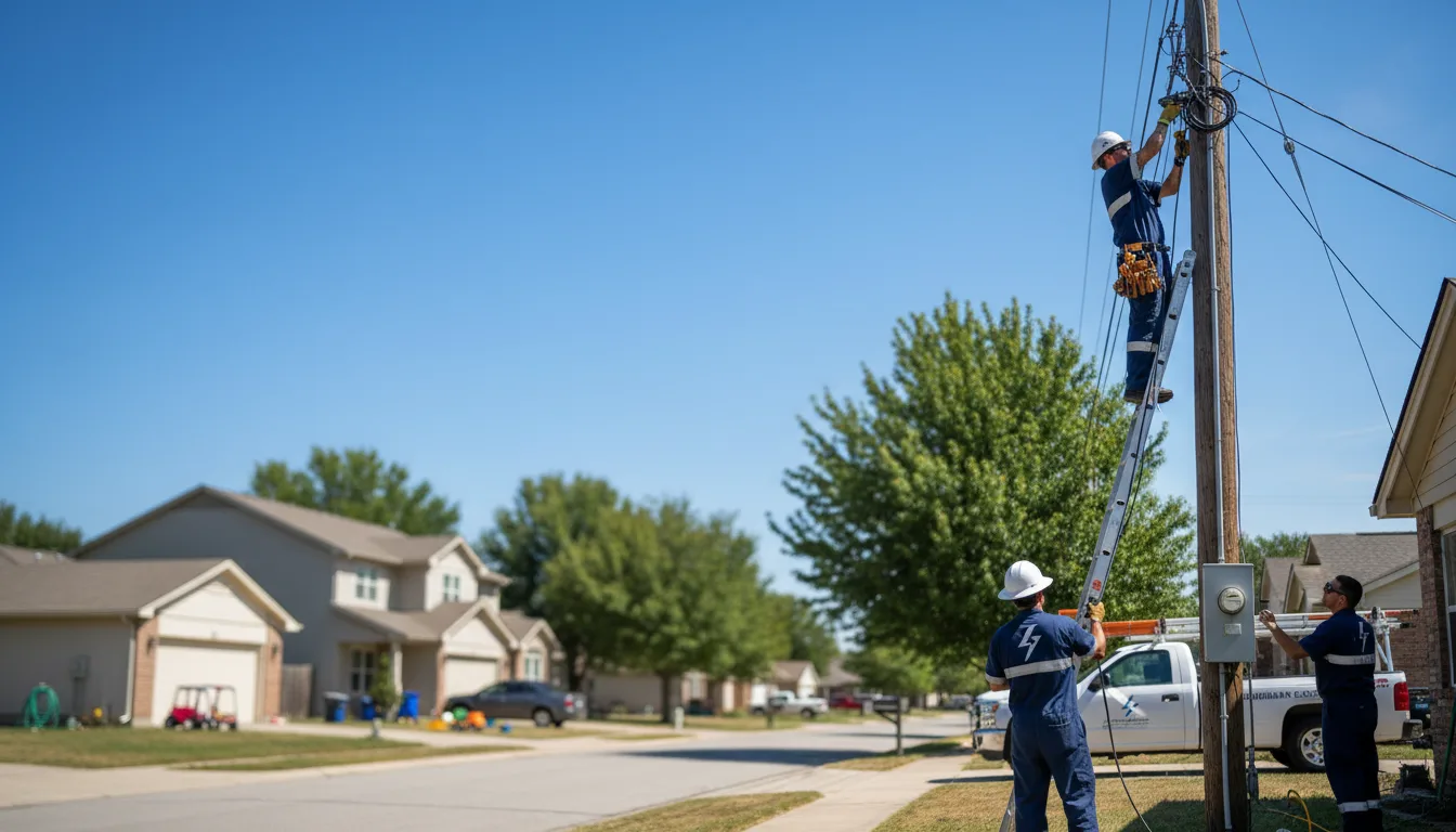 Residential electrician providing installation services in Crosby, ND